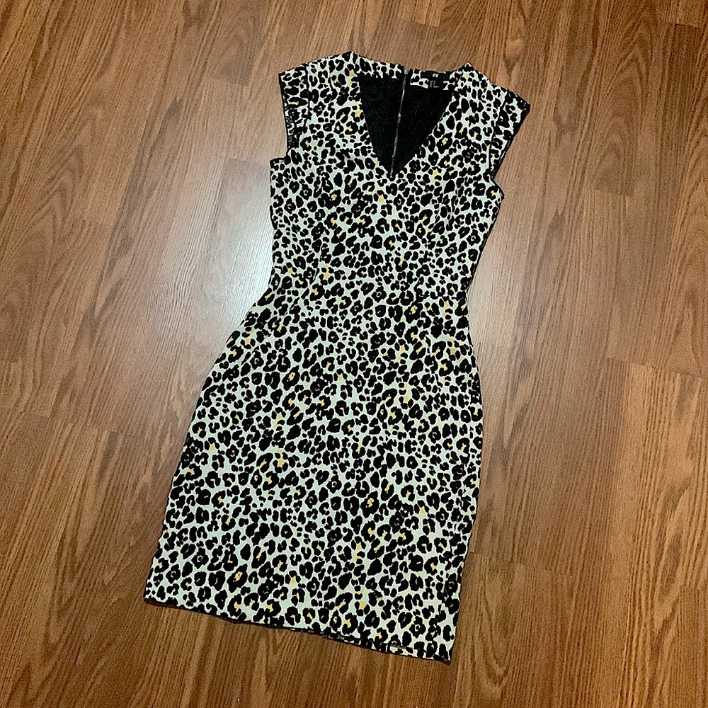 SOLD - H&M Women Size 4 Leopard Print Dress